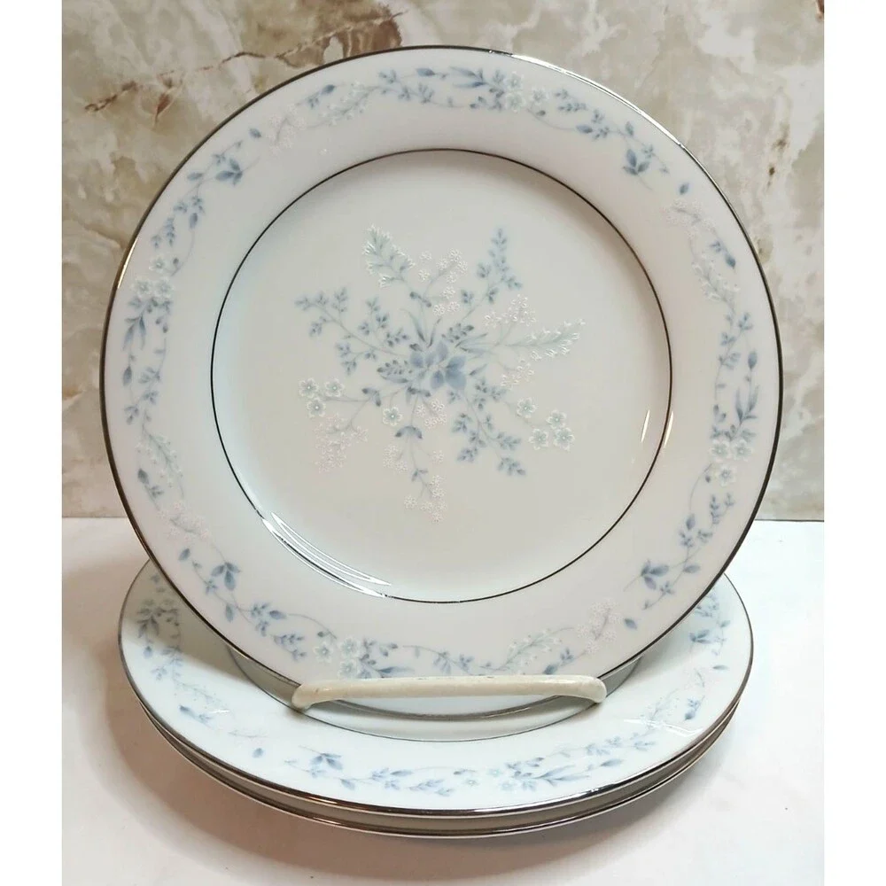 3 Vintage Noritake Fine China Carolyn 2693 Salad Plates 1977-1996